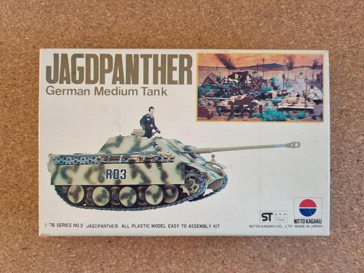 Nitto 443 Jagdpanther 1:76, Hobby en Vrije tijd, Modelbouw | Auto's en Voertuigen, Verzenden