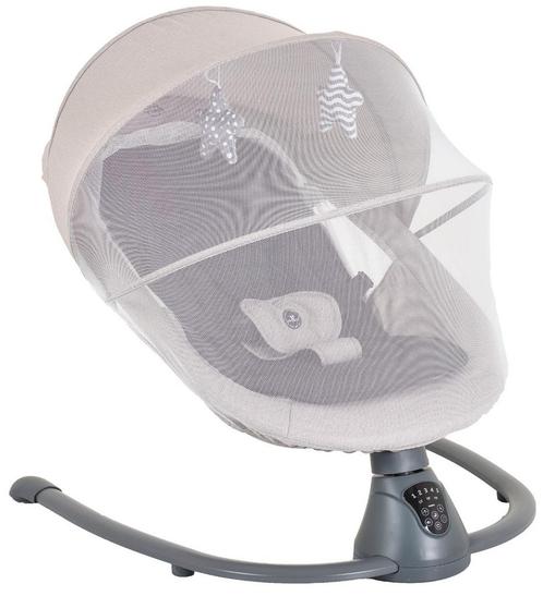 Cangaroo Zara Light Grey Elektrische Babyschommel 13850, Kinderen en Baby's, Wipstoeltjes, Nieuw, Verzenden