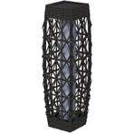 TRUUSK Solarlamp LED Tuinlamp Met Rattan En Lichtsensor, Gri, Verzenden, Nieuw