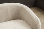Bank VOQUE 200cm 3-zits chenille beige - 47464, Ophalen of Verzenden, Nieuw
