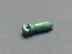 Oud-Egyptisch Faience Wadj, Papyrus Column -Scepter - 24 mm, Sieraden, Tassen en Uiterlijk, Antieke sieraden