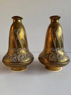 Daalderop KMD - Vaas - Messing - Art Nouveau vazen paar