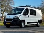 Peugeot Boxer 330 2.0 BlueHDI L2H1 Premium DubbelCabine, Air, Stof, Gebruikt, Wit, Dealer onderhouden