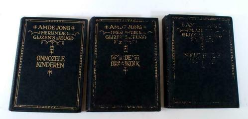 Boek 3 x Merijntje Gijzen's jeugd 2-3 A.M. De Jong 1927 G180, Boeken, Overige Boeken, Gelezen, Verzenden