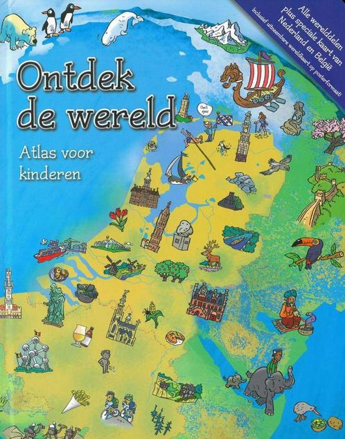 Ontdek De Wereld - Atlas voor kinderen 9789078756002, Boeken, Woordenboeken, Gelezen, Verzenden