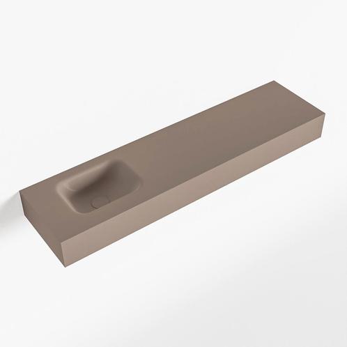 MONDIAZ LEX Smoke vrijhangende solid surface wastafel 120cm., Doe-het-zelf en Verbouw, Sanitair, Overige typen, Nieuw, Ophalen of Verzenden