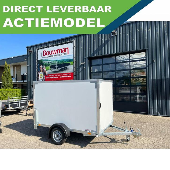 VDM gesloten aanhanger 258x150x150 750Kg, Auto diversen, Aanhangers en Bagagewagens, Ophalen
