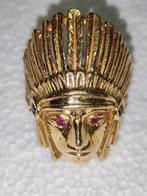 Ring - 14 karaat Geel goud Robijn - Saffier - Vast gemaakt, Nieuw