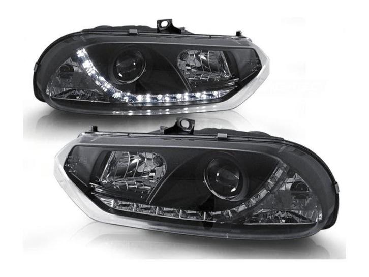 LED DRL koplamp units Black geschikt voor Alfa 156, Auto-onderdelen, Verlichting, Nieuw, Alfa Romeo, Verzenden
