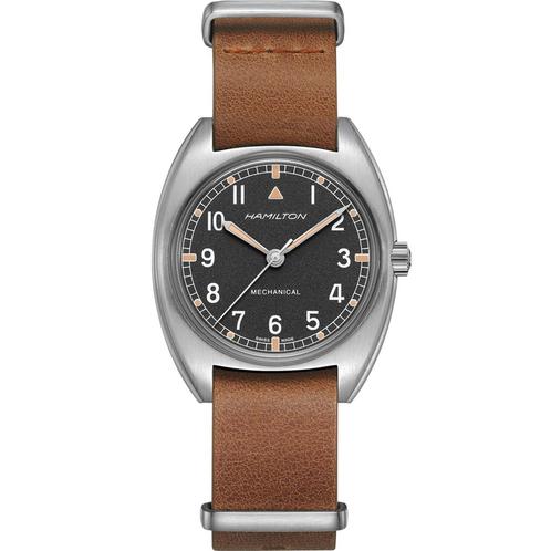 Hamilton Khaki Pilot Pioneer H76419531 uit 2024, Sieraden, Tassen en Uiterlijk, Horloges | Dames, Polshorloge, Gebruikt, Verzenden