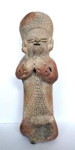 Terracotta-effigie beeldhouwwerk. - Leeftijd onbekend -, Antiek en Kunst