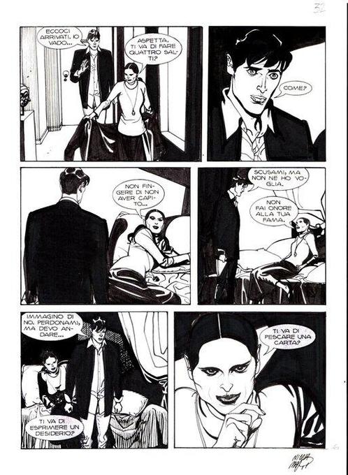 Mari, Nicola - 1 Original page - Dylan Dog #234 - lultimo, Boeken, Stripboeken