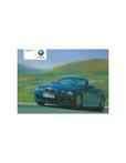 2005 BMW M3 CABRIOLET INSTRUCTIEBOEKJE ENGELS