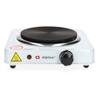 Elektrische kookplaat | Alpina | 1 pits (6 standen, 1000W), Witgoed en Apparatuur, Kookplaten, Nieuw, Verzenden