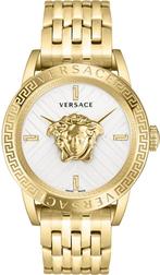 Versace VESN00822 V-Code Restyling herenhorloge 43 mm, Overige merken, Staal, Staal, Verzenden