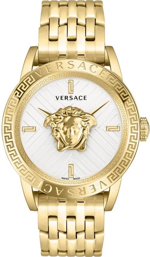 Versace VESN00822 V-Code Restyling herenhorloge 43 mm, Sieraden, Tassen en Uiterlijk, Horloges | Heren, Staal, Nieuw, Staal, Overige merken