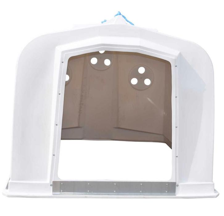 Gigaline witte schuilstal, groepskalverhut voor 6 kalveren, Dieren en Toebehoren, Paarden en Pony's | Verzorgingsproducten, Nieuw