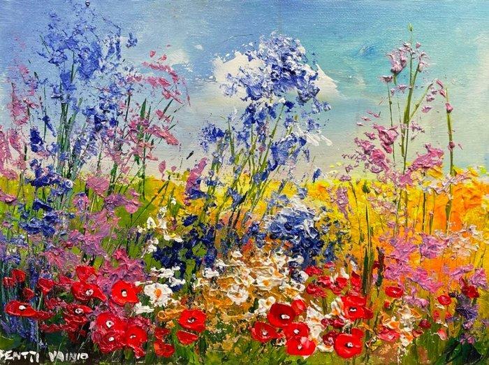 Pentti Vainio - Petalstorm Beneath a Serene Sky, Antiek en Kunst, Kunst | Schilderijen | Klassiek