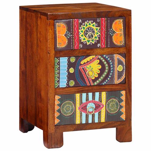vidaXL Nachtkastje 40x40x60 cm massief acaciahout, Huis en Inrichting, Slaapkamer | Nachtkastjes, Nieuw, Hout, Verzenden