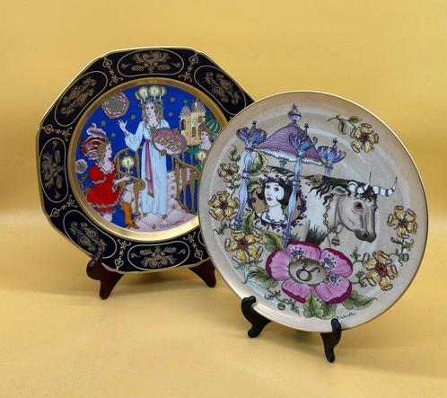Hutschenreuther Sammlerteller-Set – 1979 & Tierkreiszeichen, Antiek en Kunst, Antiek | Meubels | Tafels
