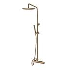 Opbouw Regendoucheset Qisani Flow Thermostatisch Geborsteld, Ophalen of Verzenden, Nieuw, Kraan