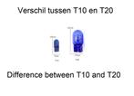 W21W / T20 xenon look lampen voor stadsverlichting / dagrijv, Ophalen of Verzenden