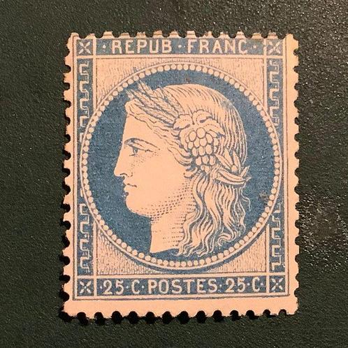 Frankrijk 1873 - 25 cent Ceres Dentelez type II - Yvert 60B, Postzegels en Munten, Postzegels | Amerika