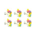 Suikerdecoratie Unicorns 3cm 6st.**, Verzenden, Nieuw