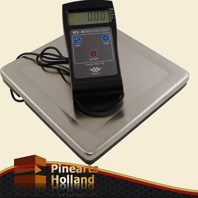BCS40 Compacte stalen Weegschaal in koffer (40 Kg x 10g), Witgoed en Apparatuur, Weegschalen, 1 tot 500 gram, 10 tot 50 kg, Overige typen