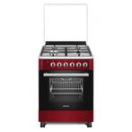 Wiggo WO-E609R(RX) Serie 9 - Gasfornuis - Rood Rvs, Verzenden, Nieuw