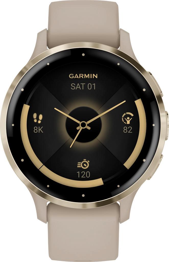 Garmin Venu 3S Goud/Beige slimme horloges, Sieraden, Tassen en Uiterlijk, Smartwatches, Verzenden