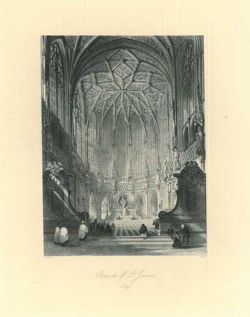 Zicht op Liege, Antiek en Kunst, Kunst | Etsen en Gravures