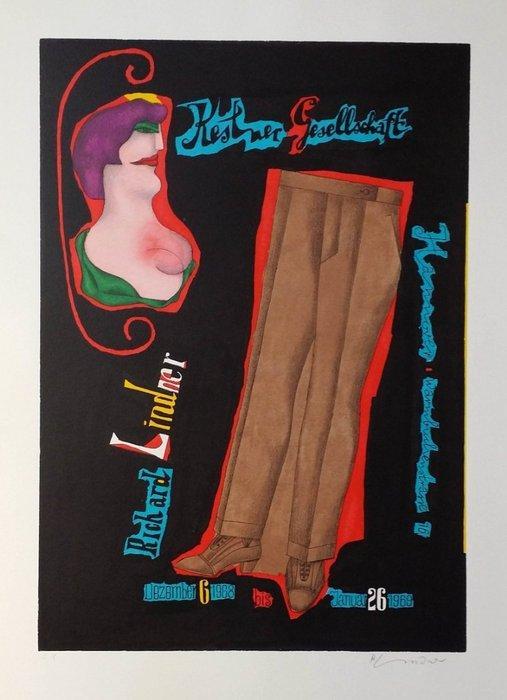 Richard Lindner (1901-1978) - untitled - exhibition at the, Antiek en Kunst, Antiek | Overige Antiek