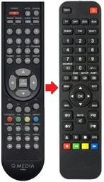QMEDIA QLE2302-B afstandsbediening, Verzenden, Nieuw