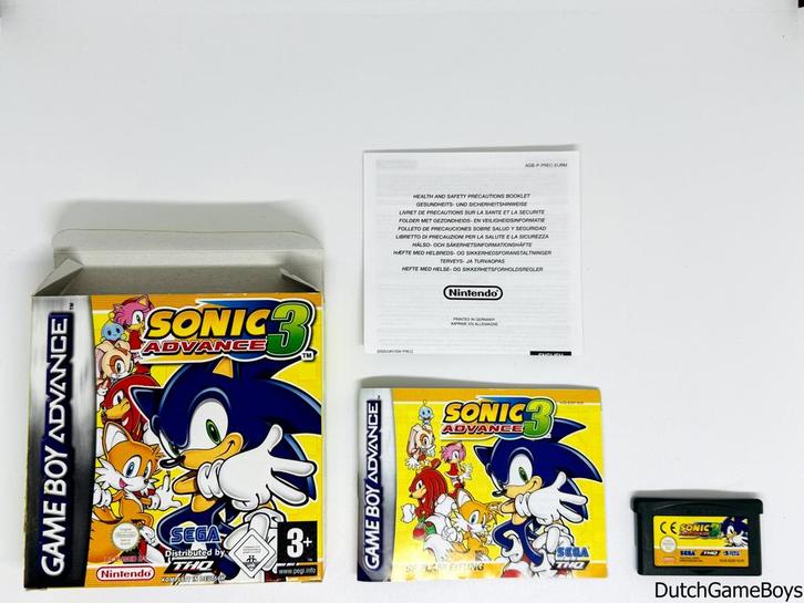 Gameboy Advance / GBA - Sonic Advance 3 - NOE, Spelcomputers en Games, Games | Nintendo Game Boy, Gebruikt, Verzenden
