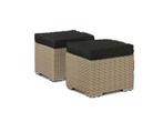 Te Velde tuinmeubelen palermo footstool, Tuin en Terras, Tuinsets en Loungesets, Nieuw, Wicker, Hocker, Loungeset