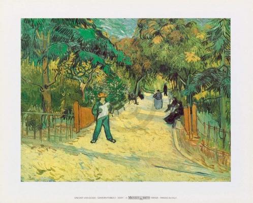 Kunstdruk Vincent Van Gogh - Giardini Publici 30x24cm, Huis en Inrichting, Woonaccessoires | Schilderijen, Tekeningen en Foto's