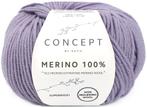 Katia Concept Merino 100% - 100 lavendel - Wol Garen, Hobby en Vrije tijd, Breien en Haken, Ophalen of Verzenden, Nieuw