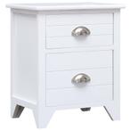 Nachtkastje Wit 38x28x45cm - Retourdeal - 35% Korting!, Minder dan 45 cm, Nieuw, Ophalen of Verzenden, Minder dan 55 cm