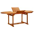vidaXL Tuintafel 200x100x75 cm massief acaciahout, Verzenden, Nieuw, Hout