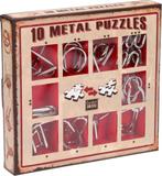 10 Metalen Puzzels Rode Editie | Eureka - Puzzels, Hobby en Vrije tijd, Denksport en Puzzels, Nieuw, Verzenden