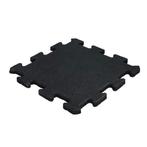 Rubber puzzeltegel met EPDM toplaag 25 mm - Zwart (RAL 9004), Tuin en Terras, Verzenden, Nieuw