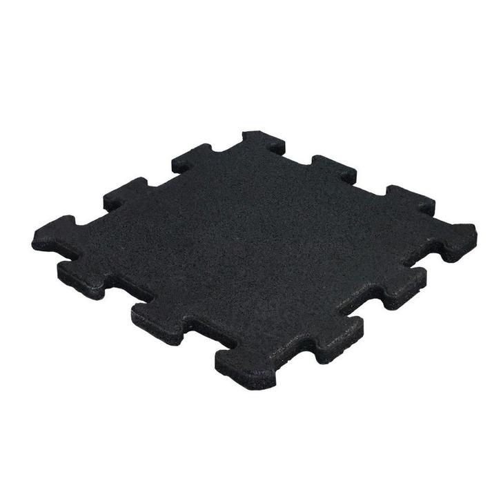 Rubber puzzeltegel met EPDM toplaag 25 mm - Zwart (RAL 9004), Tuin en Terras, Tegels en Klinkers, Verzenden