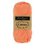 Scheepjes Catona 50g - 410 Rich Coral, Ophalen of Verzenden, Nieuw, Breien of Haken, Wol of Garen
