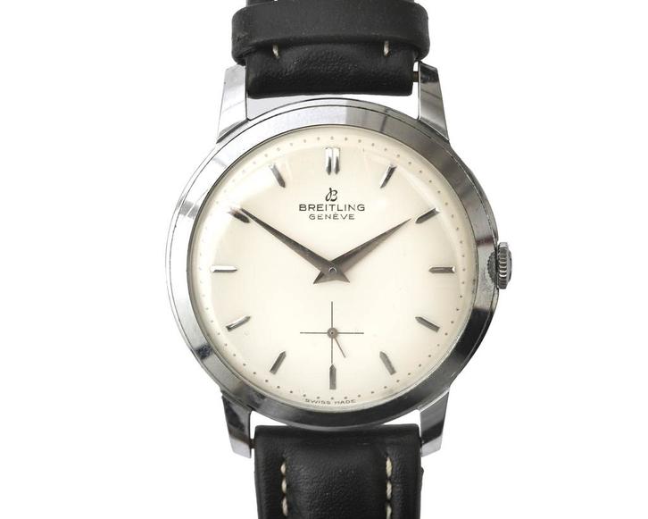 Een stalen Breitling Geneve Disco Volante, ca. 1960, Sieraden, Tassen en Uiterlijk, Horloges | Antiek