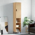 vidaXL buffetkast 34,5x34x180 cm bewerkt hout sonoma, Huis en Inrichting, Minder dan 50 cm, Verzenden, Nieuw, Minder dan 100 cm