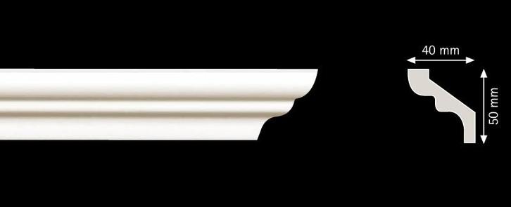 S50 (50 x 40 mm), lengte 2 m, Huis en Inrichting, Woonaccessoires | Lijsten, Nieuw, Ophalen of Verzenden