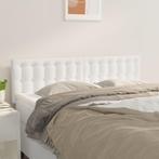 vidaXL Hoofdborden 2 st 72x5x78/88 cm kunstleer wit, Verzenden, Nieuw, Wit, Overige materialen