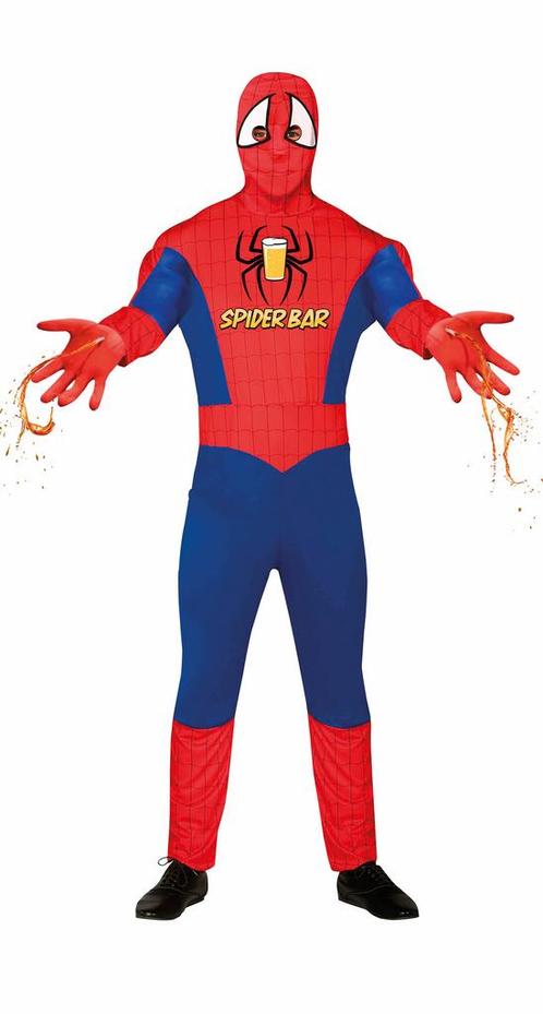 Spiderbar Kostuum Heren, Kleding | Heren, Carnavalskleding en Feestkleding, Nieuw, Verzenden