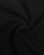 Corduroy Washed Stretch Zwart, Hobby en Vrije tijd, Stoffen en Lappen, Nieuw, Zwart